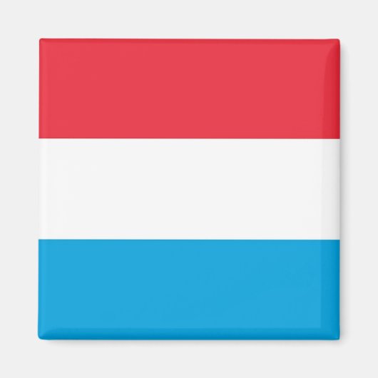 zLU001ルクセンブルク国旗、冷蔵庫 マグネット (正面)