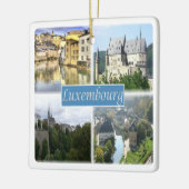 zLU003ルクセンブルク、 セラミックオーナメント (左)