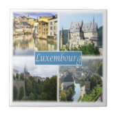 zLU003 LUXEMBOURG,ヨーロッパ, タイル (正面)