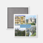 zLU003 LUXEMBOURG,冷蔵庫 マグネット (正面/裏面)