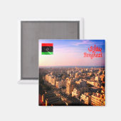 zLY006 BENGHAZI、リビア – ベンガジ、アフリカ、冷蔵庫 マグネット (正面/裏面)