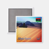 zLY009リビア、砂漠、アフリカ、冷蔵庫 マグネット (正面/裏面)