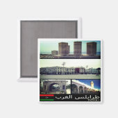 zLY017 TRIPOLI、モザイク、リビア、アフリカ、冷蔵庫 マグネット (正面/裏面)