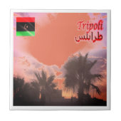 zLY024 TRIPOLI、空、リビア、アフリカ、 タイル (正面)