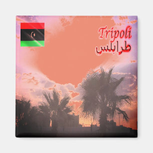 zLY024 TRIPOLI、空、リビア、アフリカ、冷蔵庫 マグネット