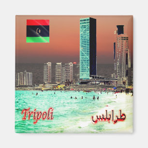zLY025 TRIPOLI、タワー、リビア、アフリカ、冷蔵庫 マグネット
