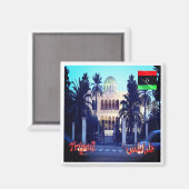 zLY026 TRIPOLI、ザパレス王室の、リビア、冷蔵庫 マグネット (正面/裏面)