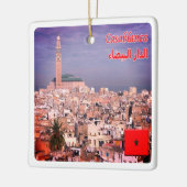 zMA005 CASABLANCA，モロッコ，アフリカ， セラミックオーナメント (左)