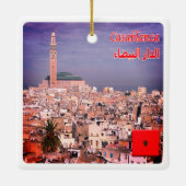 zMA005 CASABLANCA，モロッコ，アフリカ， セラミックオーナメント (裏面)