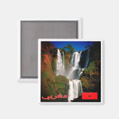 zMA006 MOROCCO, D'Ouzoud滝,アフリカ,冷蔵庫 マグネット (正面/裏面)