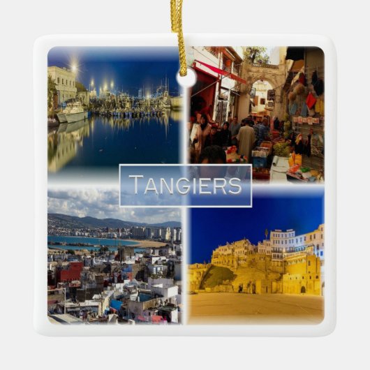 zMA012 TANGIERS,モザイク,モロッコ,アフリカ, セラミックオーナメント (正面)