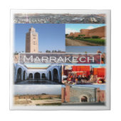 zMA015 MARRAKECH、モロッコ、アフリカ、 タイル (正面)