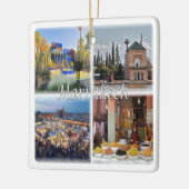 zMA017 MARRAKECHモザイク，モロッコ，アフリカ， セラミックオーナメント (左)