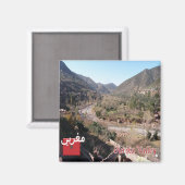 zMA020 MOROCCO, Ourika Valley，アフリカ，冷蔵庫 マグネット (正面/裏面)