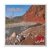 zMA022 MOROCCO, Ourika River,アフリカ, タイル (正面)