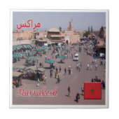 zMA025 MARRAKESH，モロッコ，アフリカ， タイル (正面)