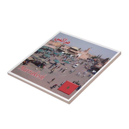 zMA025 MARRAKESH，モロッコ，アフリカ， タイル (側面)