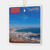 zMA026 AGADIR,モロッコ,アフリカ, セラミックオーナメント (左)