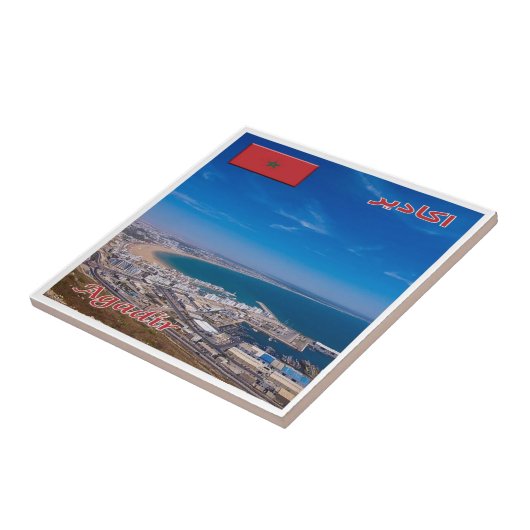 zMA026 AGADIR，モロッコ，アフリカ， タイル (側面)
