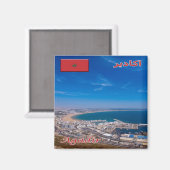 zMA026 AGADIR、モロッコ、アフリカ、冷蔵庫 マグネット (正面/裏面)