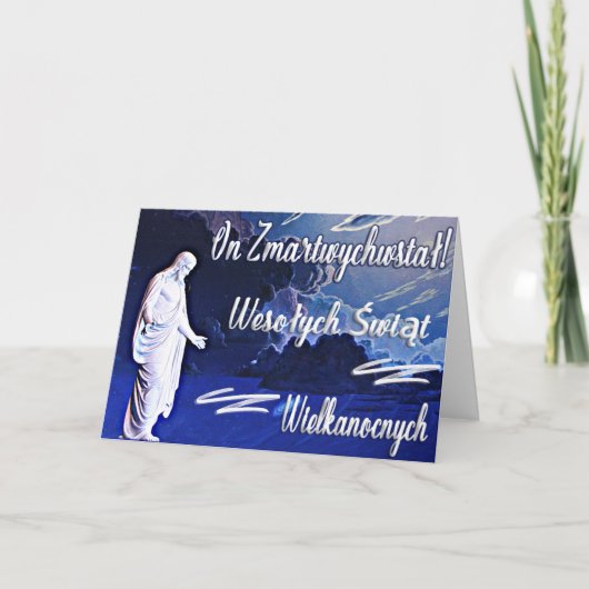 Zmartwywstał! - Wielkanocnaのkartka zはpozdrowien カード (正面)