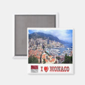 zMC007モナコ公国，愛，冷蔵庫 マグネット (正面/裏面)