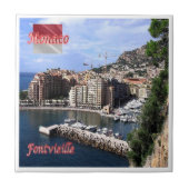 zMC009 FONTVIEILLE、モナコ、 タイル (正面)