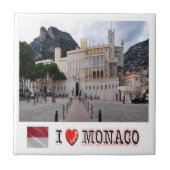 zMC013 PALAIS DE MONACO, I Love, タイル (正面)