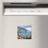 zMC018 MONTE CARLO Panorama，モナコ，冷蔵庫 マグネット (インサイチュ (食洗機))