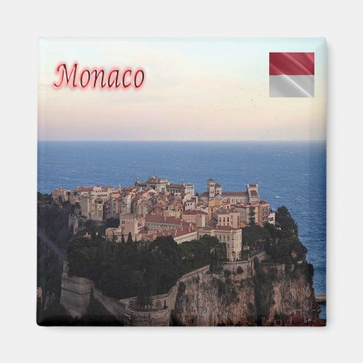 zMC023 VILLE MONACOウィュー,冷蔵庫 マグネット (正面)