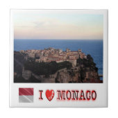 zMC024 VILLE MONACO wiewと"I LOVE", タイル (正面)