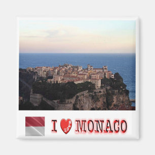 zMC024 VILLE MONACO wiewと"I LOVE"、冷蔵庫 マグネット