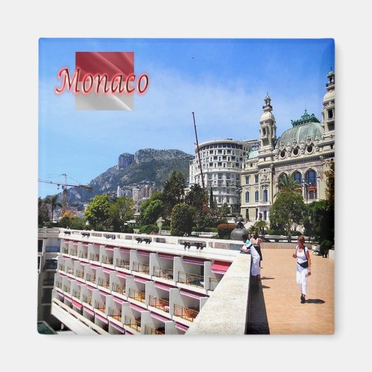 zMC026 MONACO、ヨーロッパ、冷蔵庫 マグネット (正面)