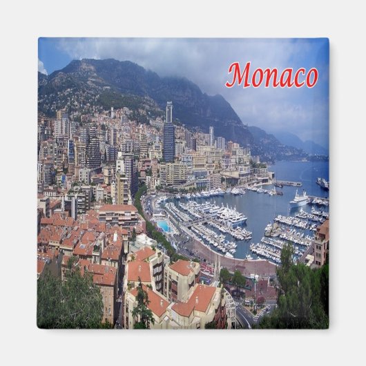 zMC029 MONACO、ヨーロッパ、冷蔵庫 マグネット (正面)