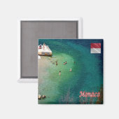 zMC030 MONACO海、ヨーロッパ、冷蔵庫 マグネット (正面/裏面)