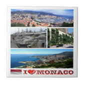 zMC035 MONACOコラージュ「I Love」、 タイル (正面)