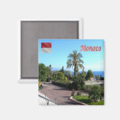 zMC048 GARDEN in casino，モナコ，冷蔵庫 マグネット (正面/裏面)