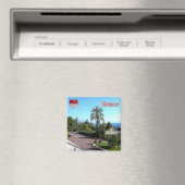 zMC048 GARDEN in casino，モナコ，冷蔵庫 マグネット (インサイチュ (食洗機))