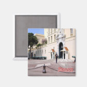 zMC050 GUARD IN THE PALACE，モナコ，冷蔵庫 マグネット (正面/裏面)