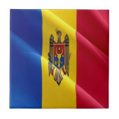 zMD002国旗なびくモルダバ， タイル (正面)