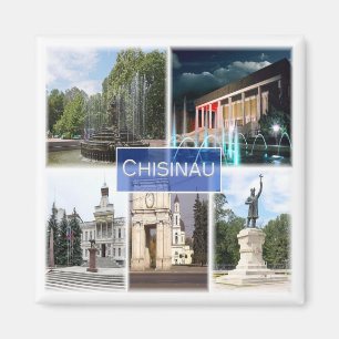 zMD004 CHISINAU、モルドバ、ヨーロッパ、冷蔵庫 マグネット