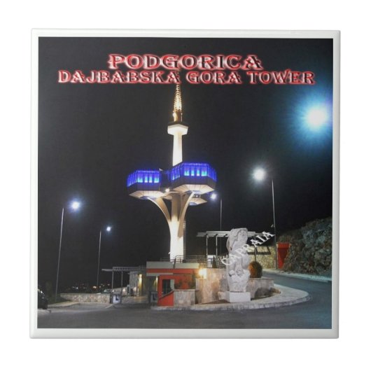 zME009 PODGORICA Dajbabska Gora Tower, タイル (正面)