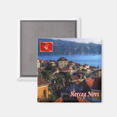 zME016 HERCEG NOVI，モンテネグロ，ヨーロッパ，冷蔵庫 マグネット (正面/裏面)