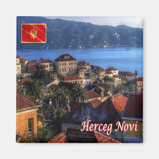 zME016 HERCEG NOVI，モンテネグロ，ヨーロッパ，冷蔵庫 マグネット (正面)