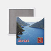 zME018コトル湾，モンテネグロ，冷蔵庫 マグネット (正面/裏面)