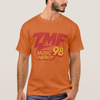 ZMF 98 Music Energy T-Shirt – Bold Retro Radio Pow Tシャツ