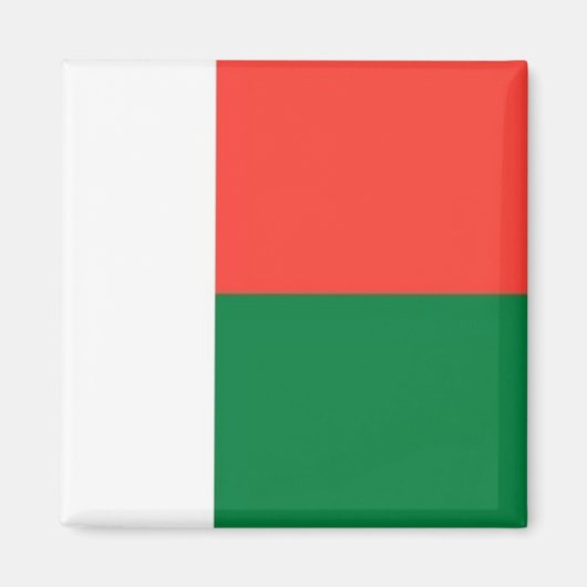 zMG001マダガスカル国旗、アフリカ、冷蔵庫 マグネット (正面)