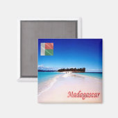 zMG016 MADAGASCAR, Nosy Iranja, Panorama,冷蔵庫 マグネット (正面/裏面)