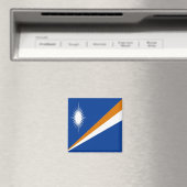 zMH001国旗MARSHALL ISLANDS，オセアニア，冷蔵庫 マグネット (インサイチュ (食洗機))