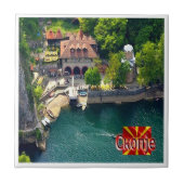 zMK004 SKOPJE MATKA，北マケドニア， タイル (正面)
